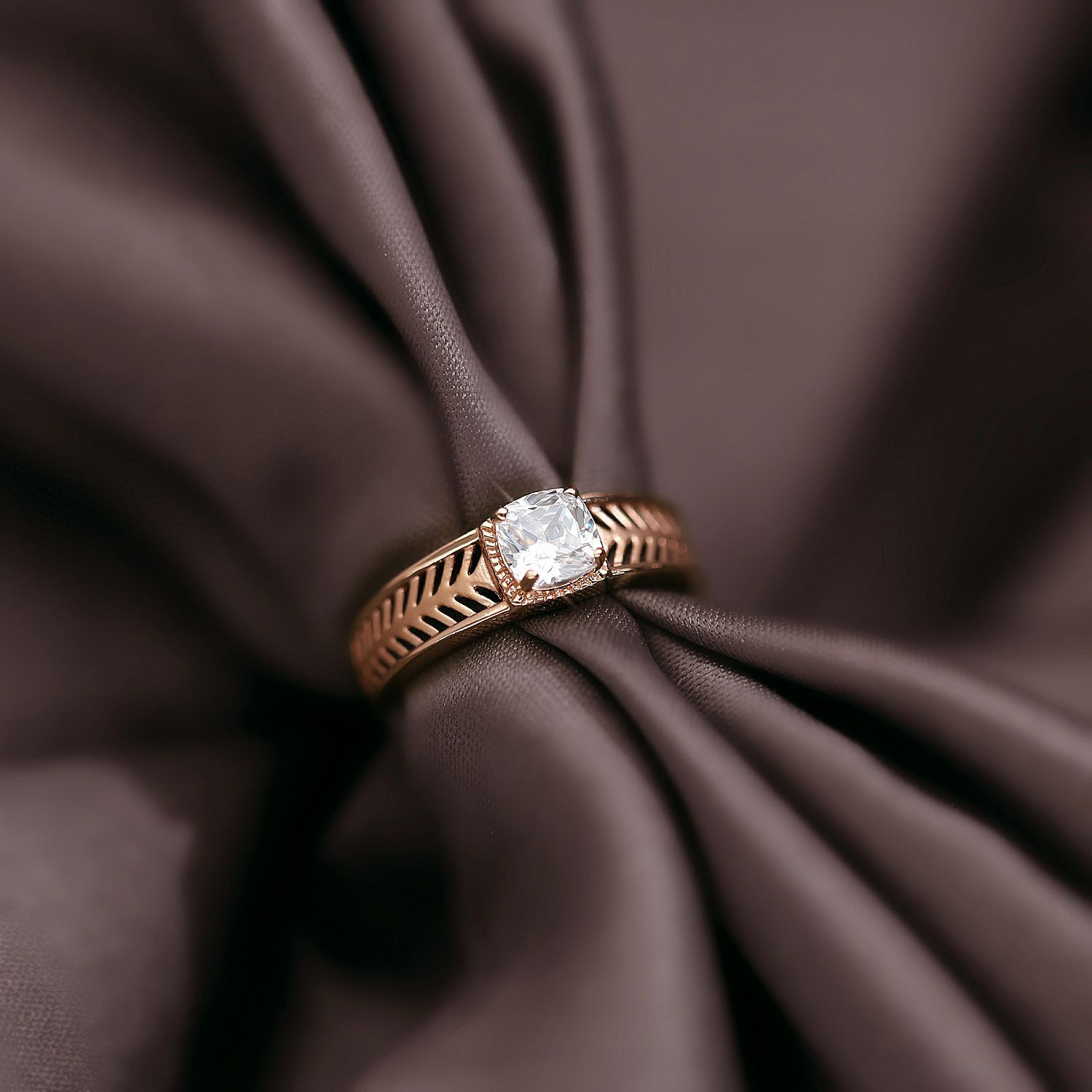 Malabar Gold Solitaire Ring FRDZL49851