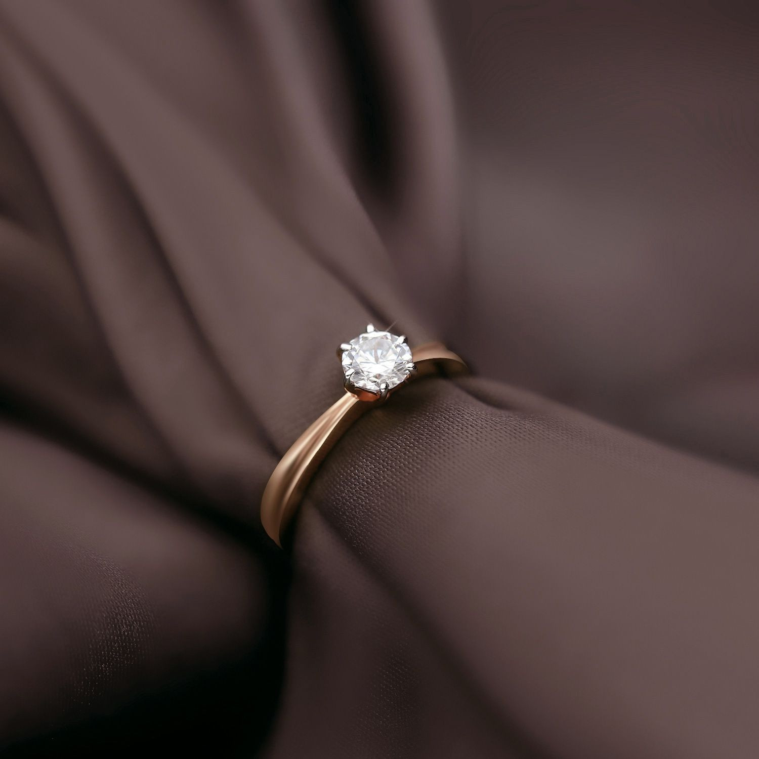 Malabar Gold Solitaire Ring FRDZL50070