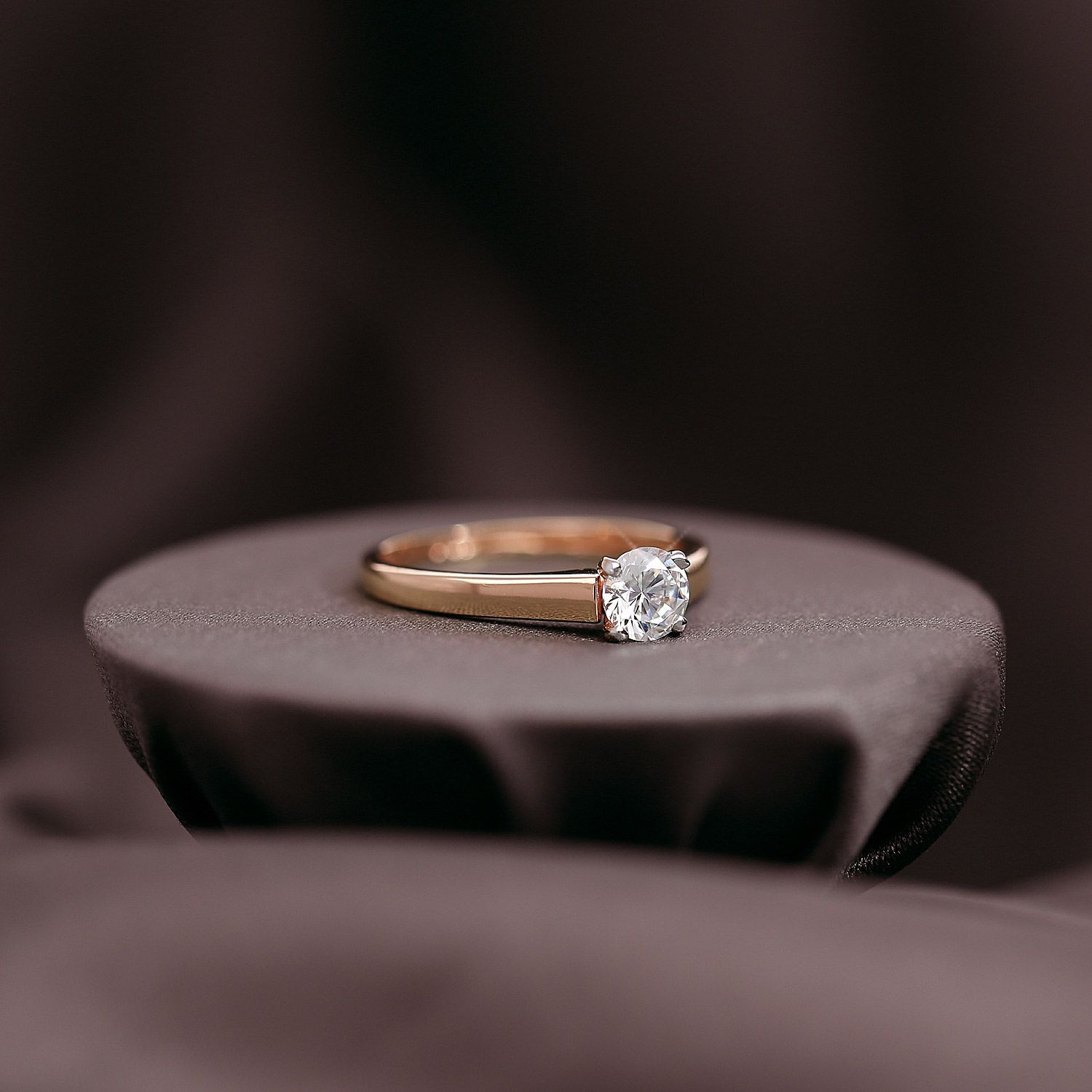 Malabar Gold Solitaire Ring FRDZL50071