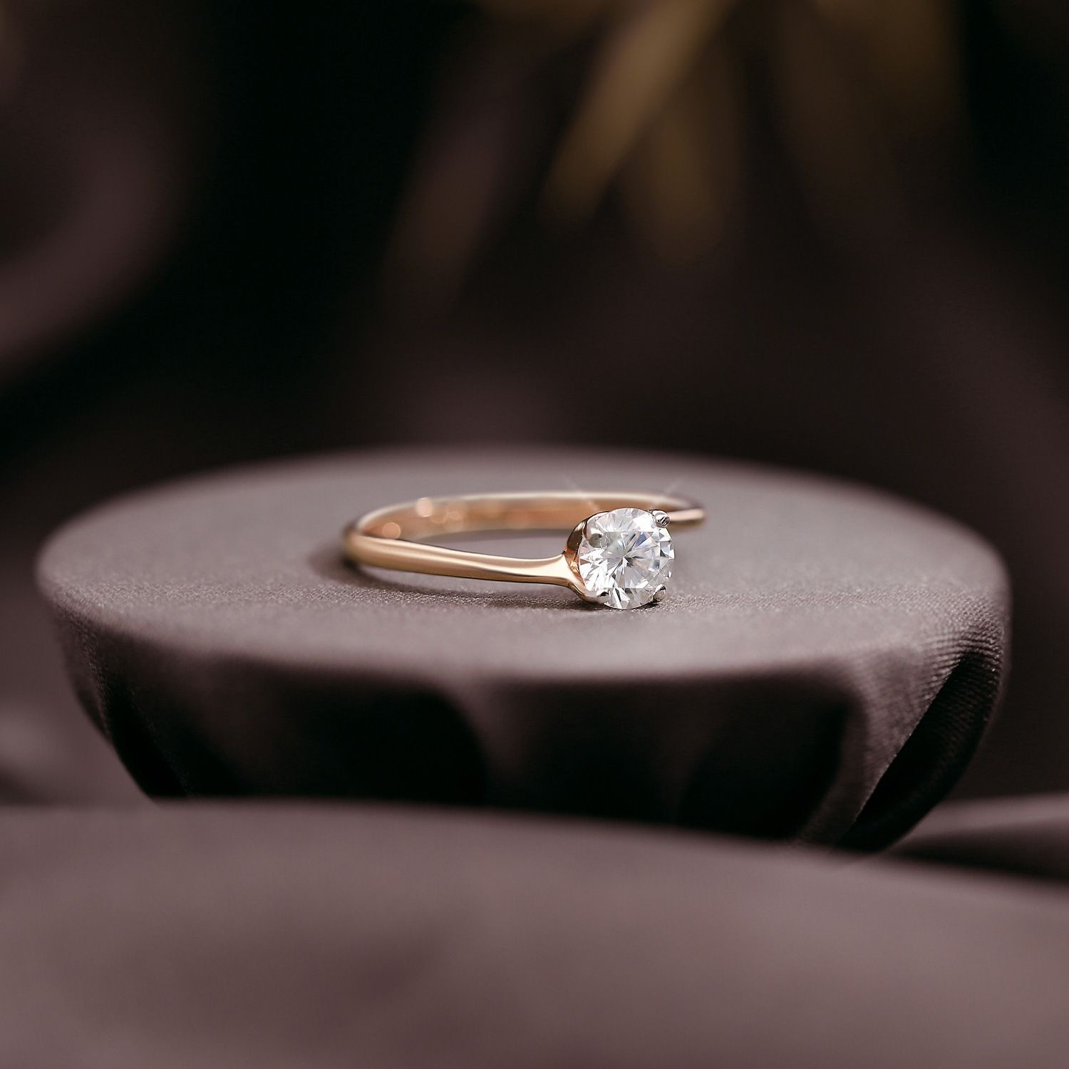 Malabar Gold Solitaire Ring FRDZL50076