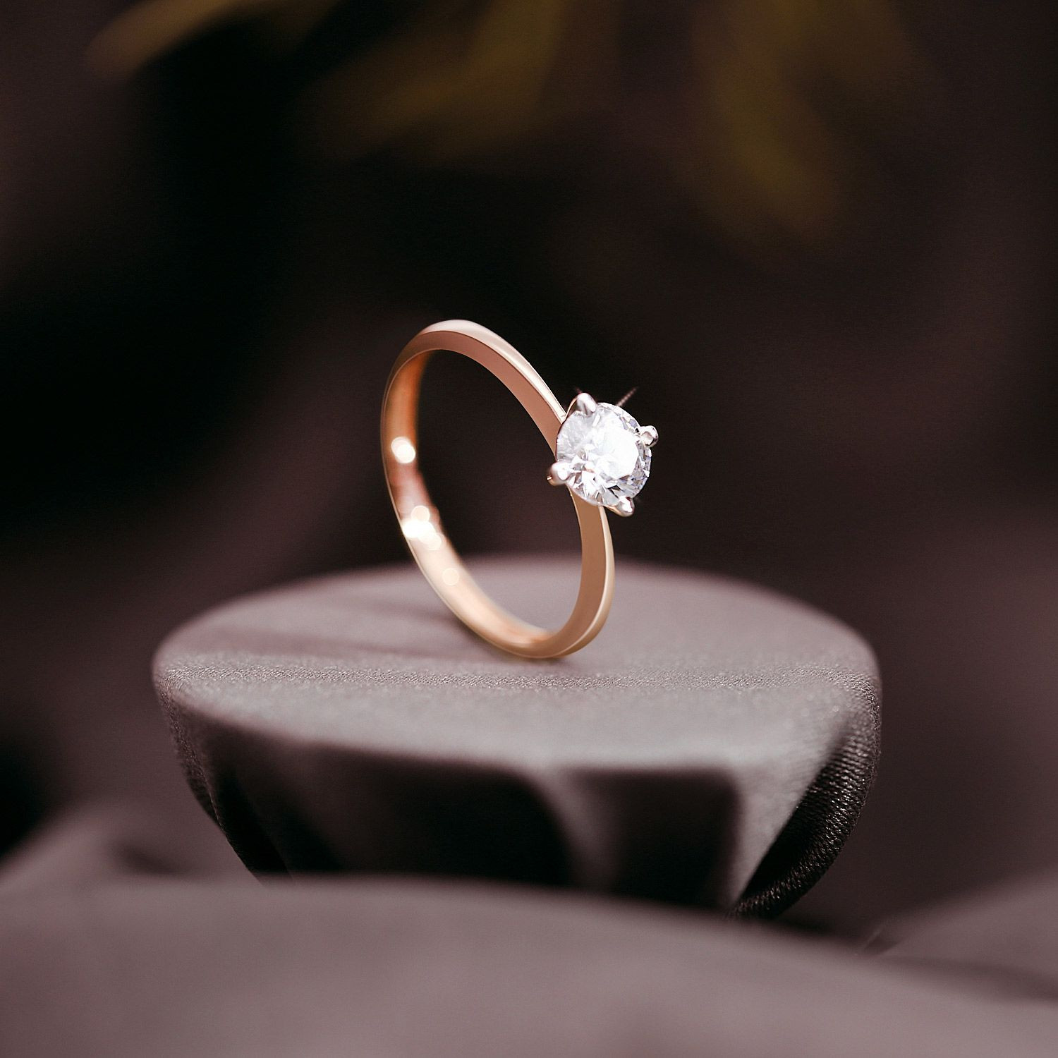 Malabar Gold Solitaire Ring FRDZL50082