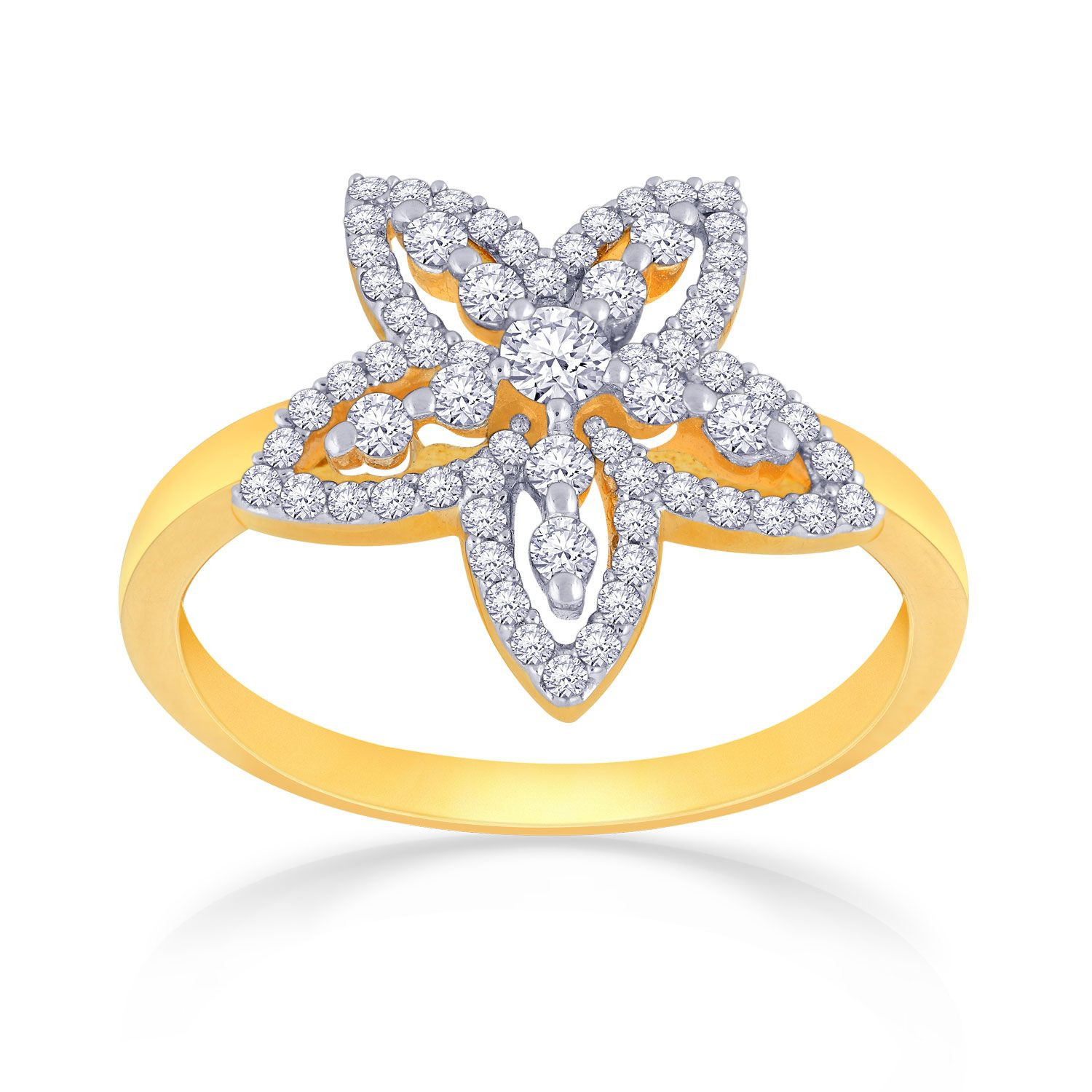 Mine Diamond Studded Gold Ring FRGEN11929
