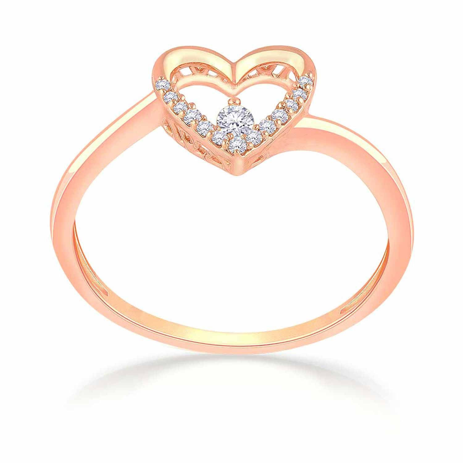 Mine Diamond Studded Gold Casual Ring FRGEN13455