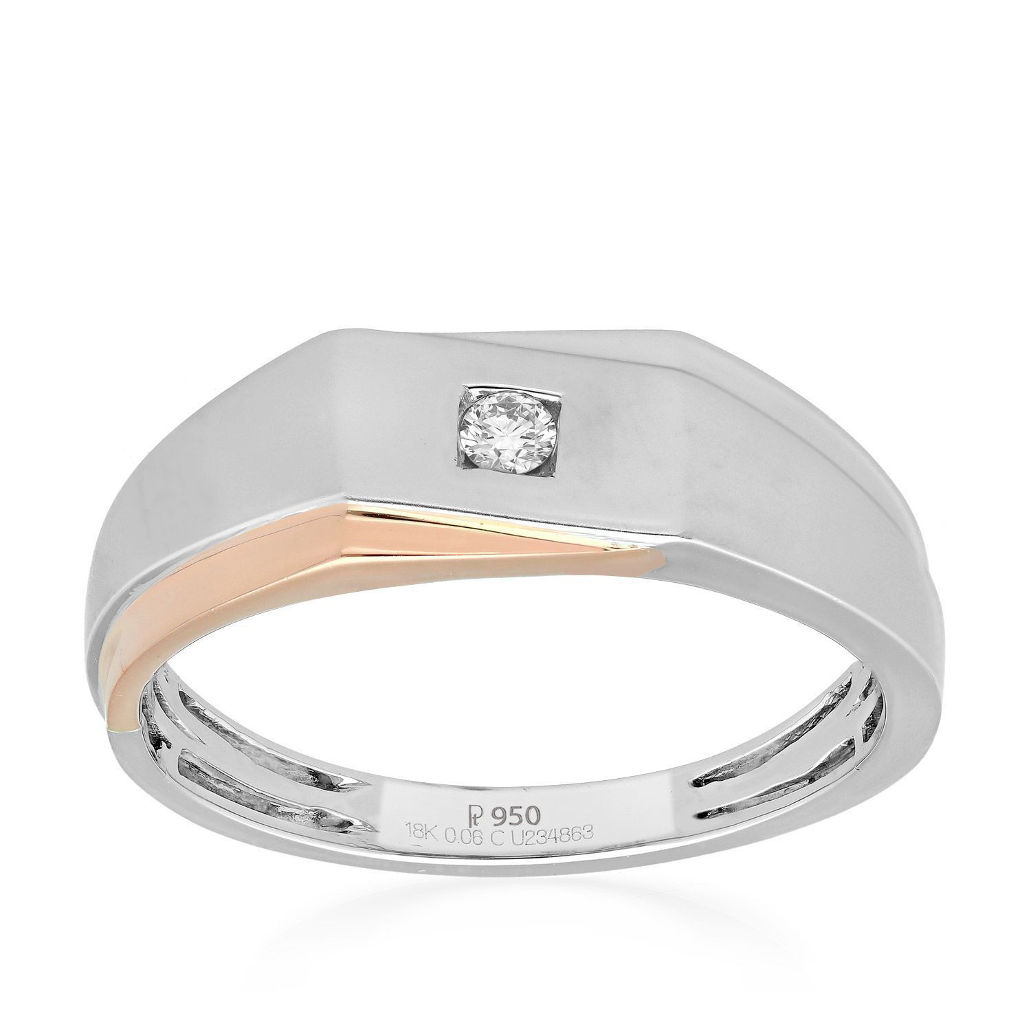 Mine Diamond Platinum Ring FRMPT10020
