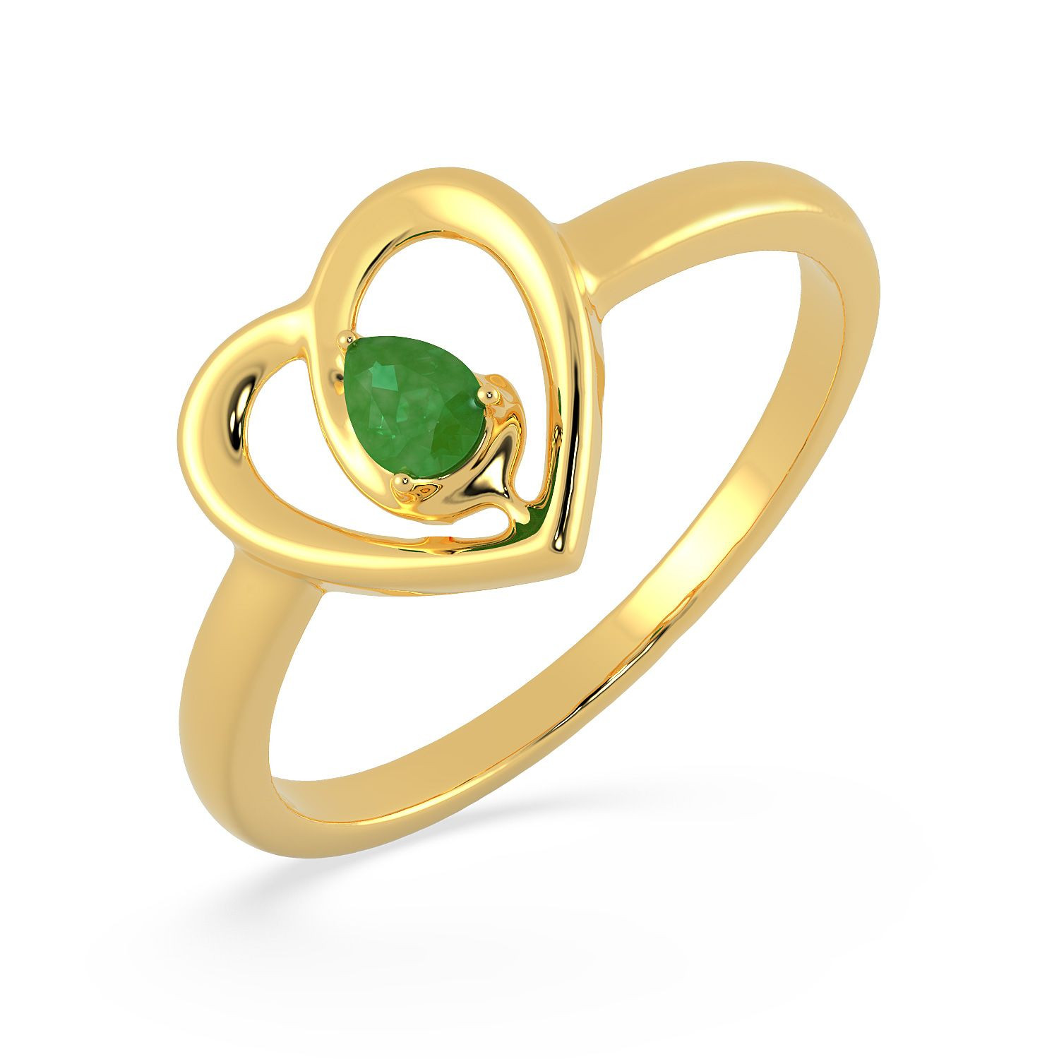 Precia Gemstone Studded Casual Gold Ring FRPRHDPRRGA016