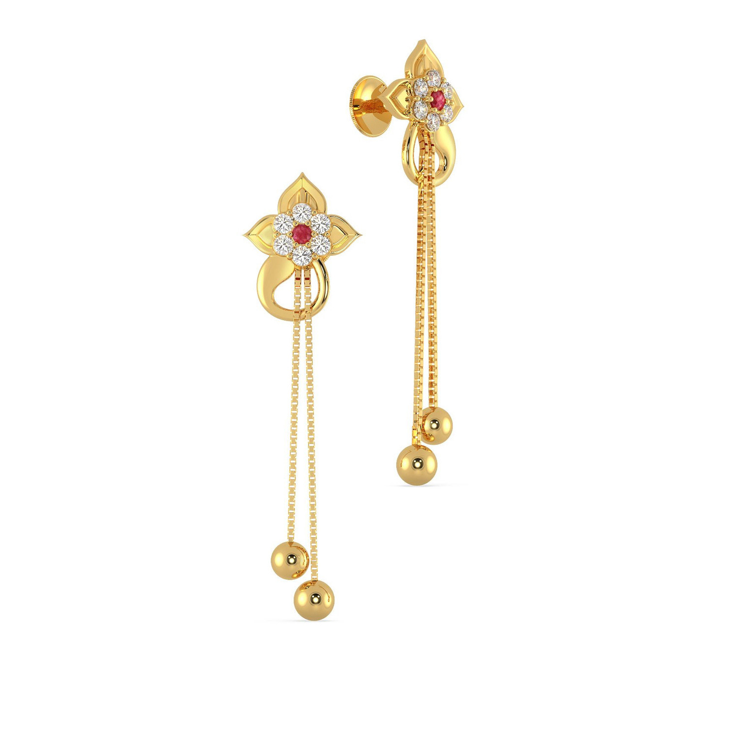 Malabar Gold Drops Earring HRJEC150