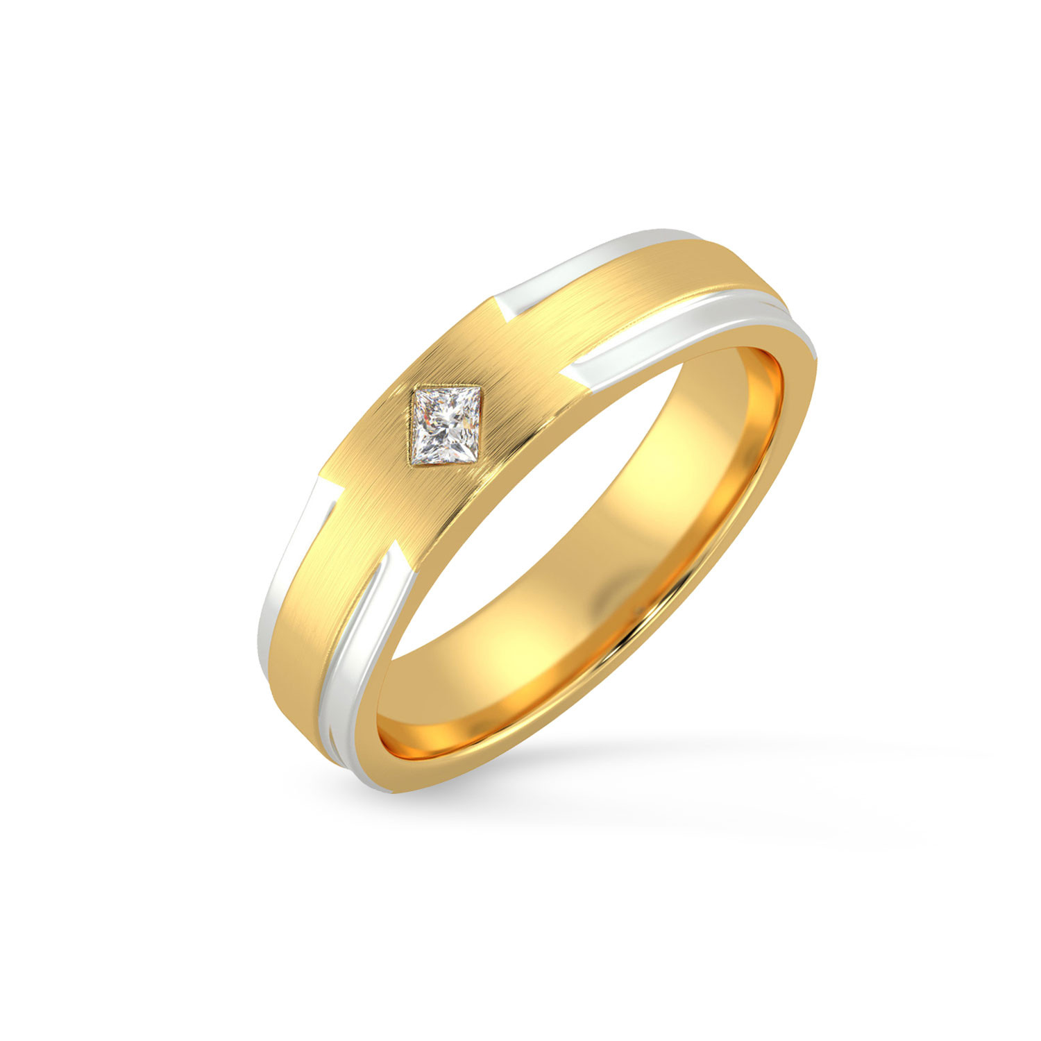 Mine Diamond Princess Cut Ring For Mens