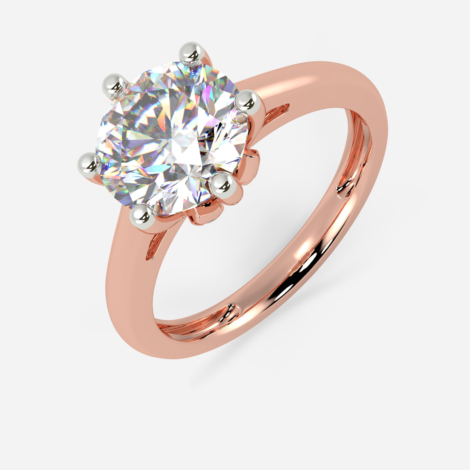 Mine Solitaire Rose Gold Ring Mount JRO0709R