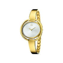 Calvin Klein Womens Impetuous Gold Plated Watch K4F2N516