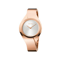 Calvin Klein Womens Senses Gold Plated Watch K5N2M626