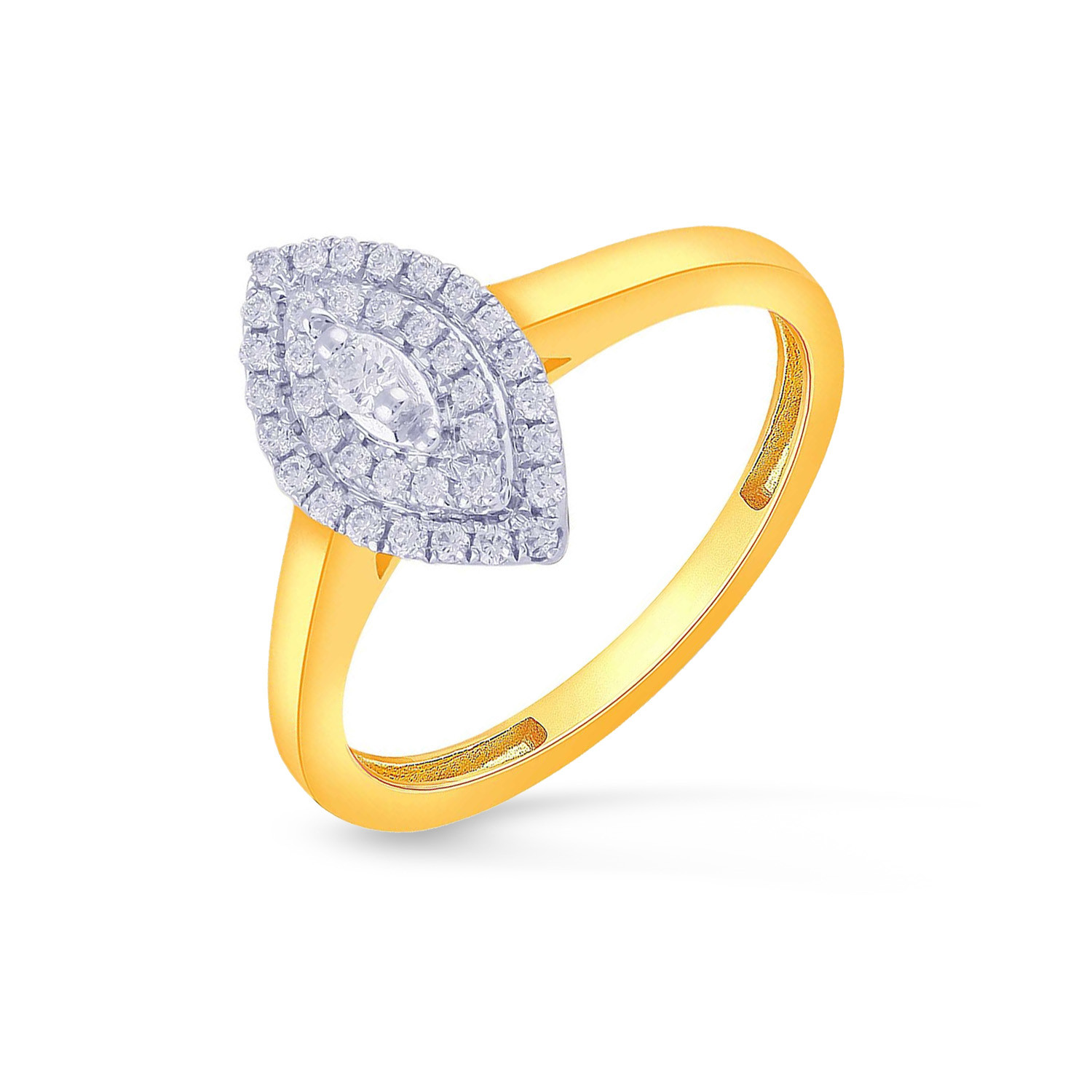 Mine Diamond Studded Casual Gold Ring KRJRA05090S