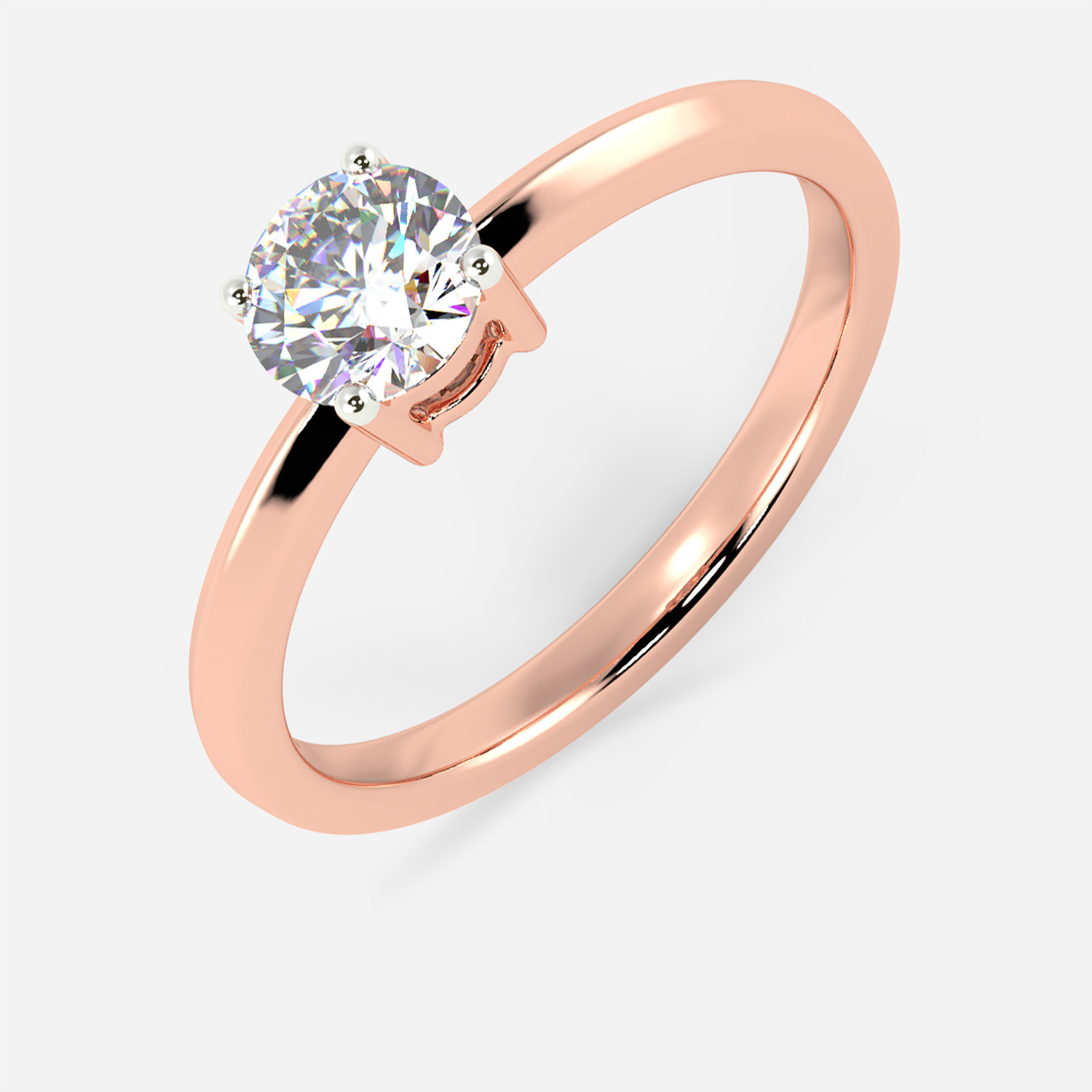 Mine Solitaire Rose Gold Ring Mount MBRG00174AR