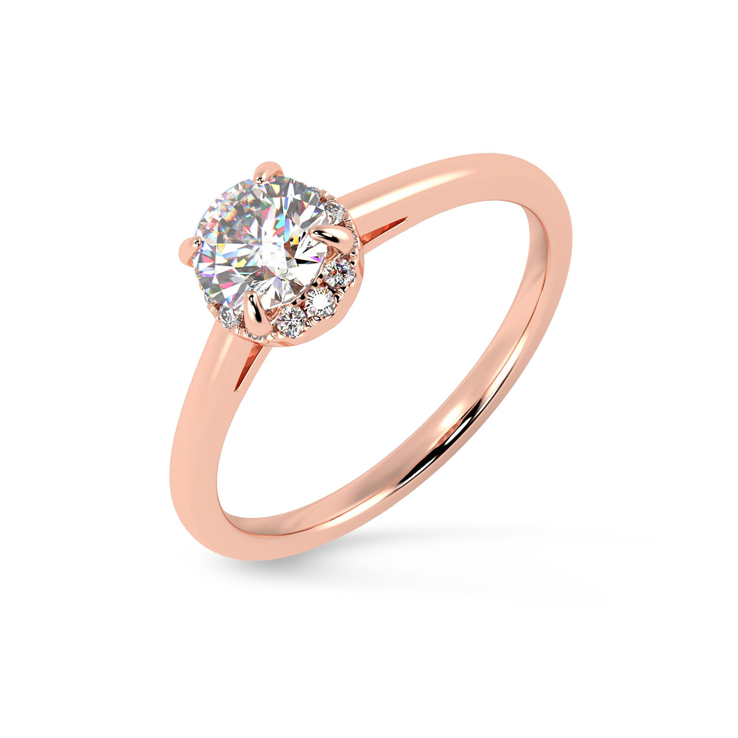 Mine Solitaire Rose Gold Ring Mount MBRG10112NR
