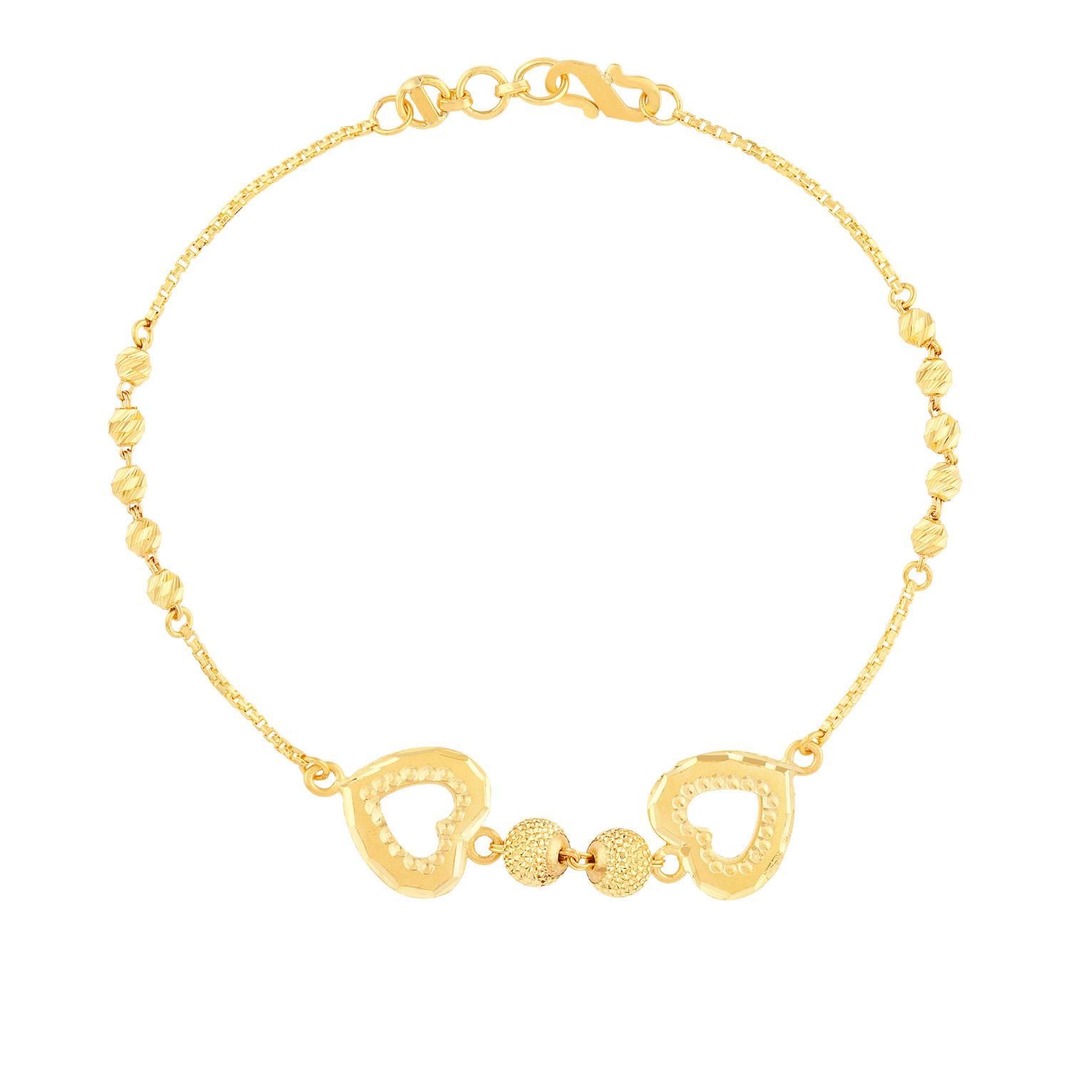 Malabar 22 KT Gold Studded Loose Bracelet MGFNOBR0133