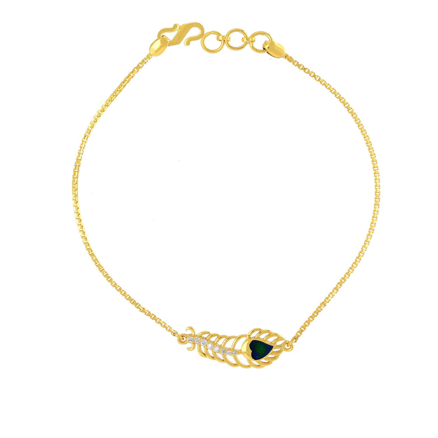 Malabar 22 KT Gold Studded Loose Bracelet MGFNOBR0160