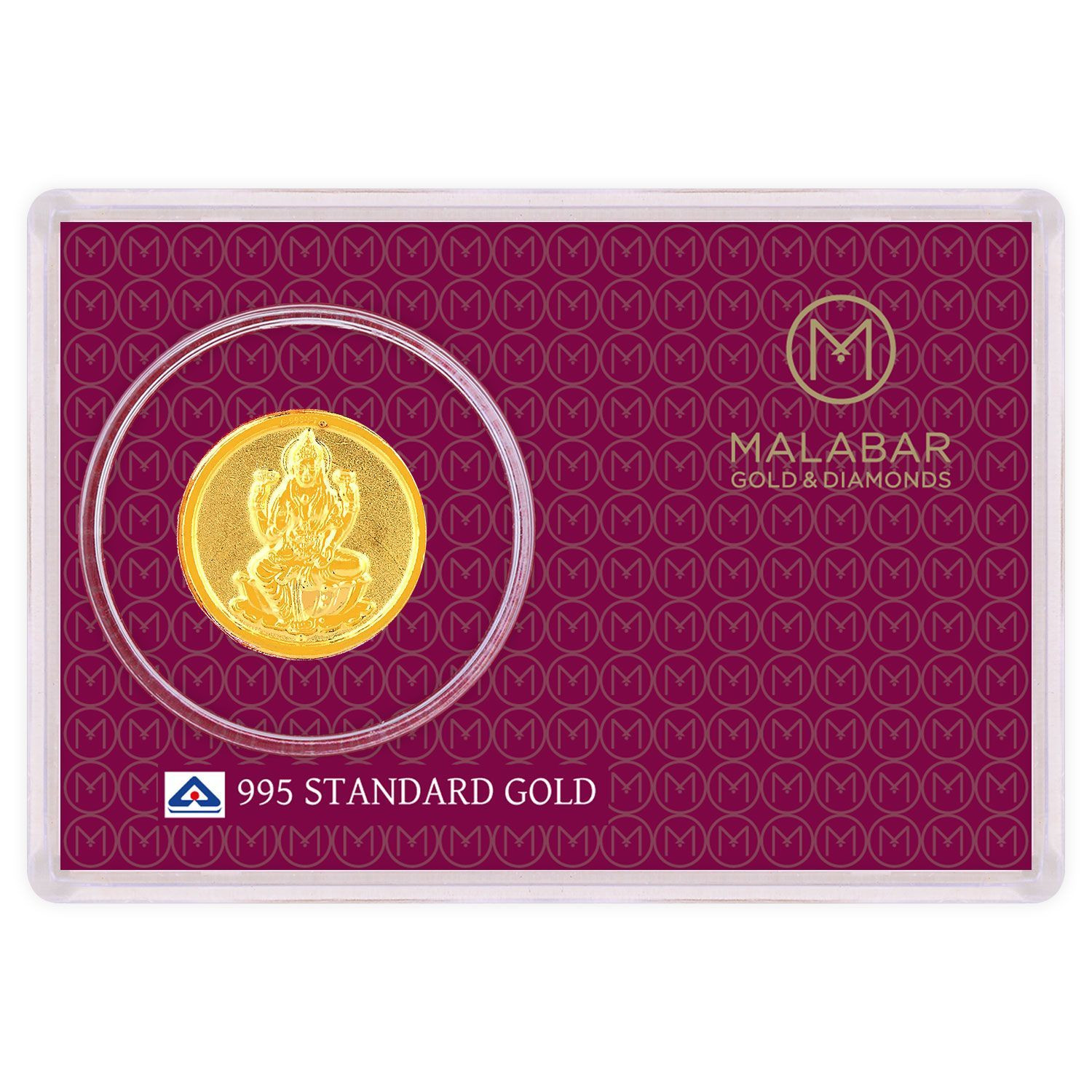 Malabar Gold Designer Coin 995 Purity Laxmi MGLX995A