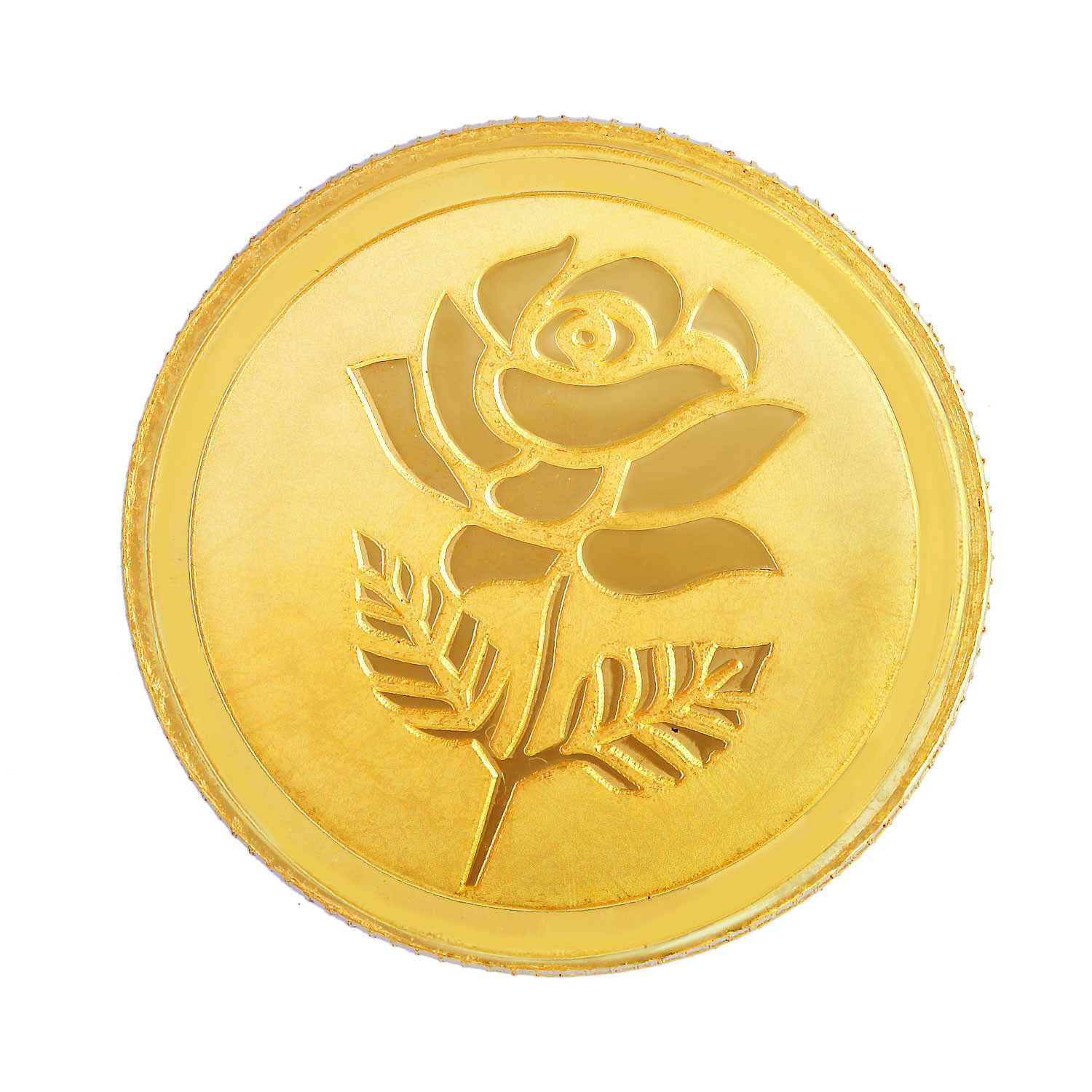 Malabar Gold 24k 999 Purity Rose 3g Gold Coin