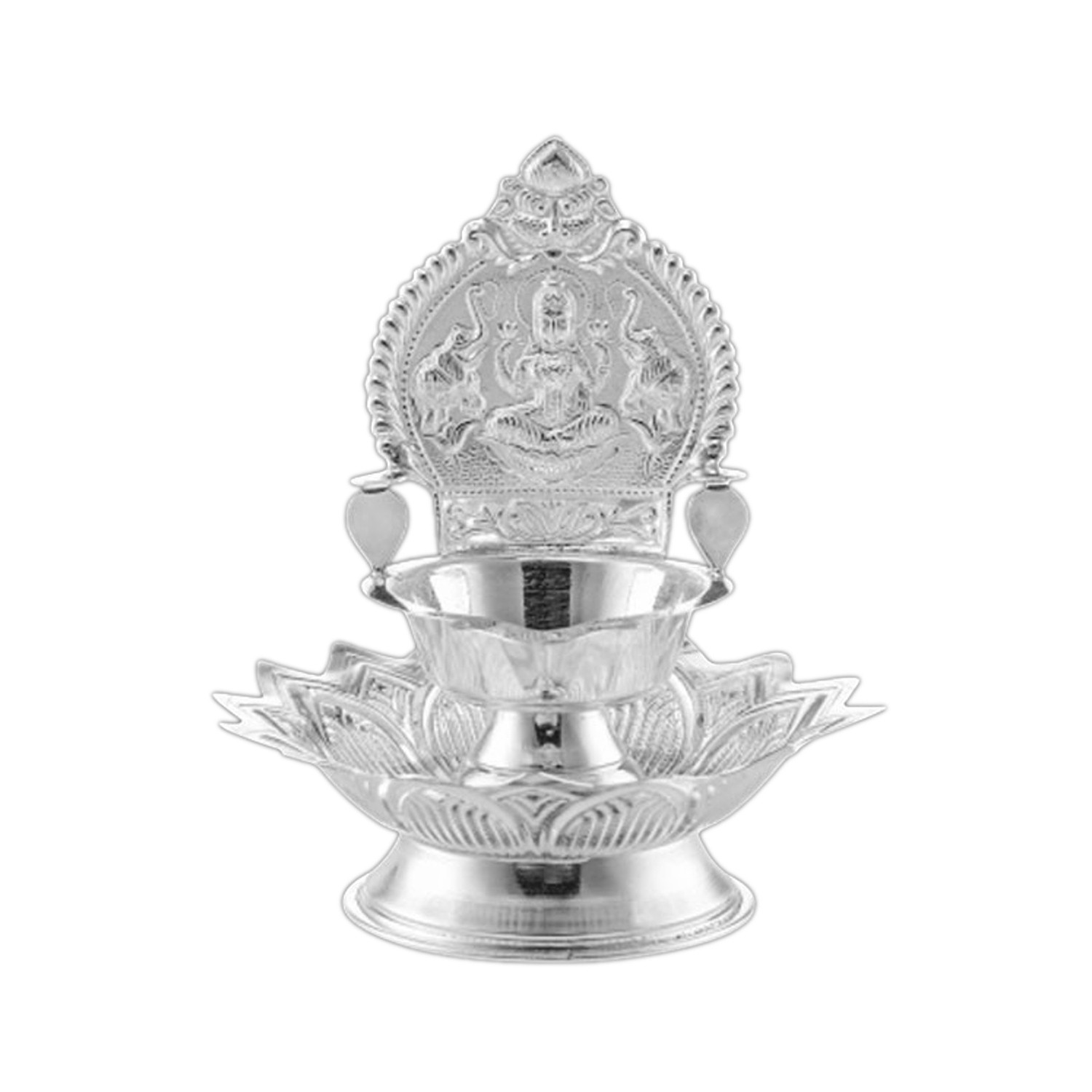92.5 Purity Silver Kmakshi Diya MGSA92KD04