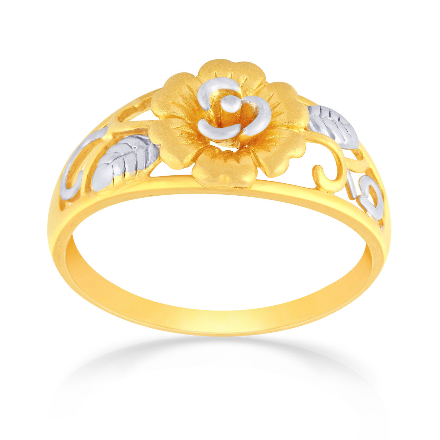 Malabar 22 KT Gold Studded Casual Ring MHAAAAAAEONS