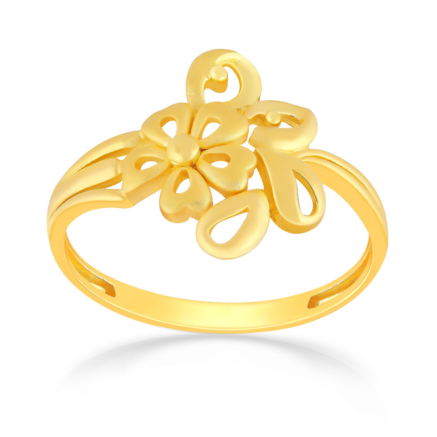 Malabar 22 KT Gold Studded Casual Ring MHAAAAAAEOOJ