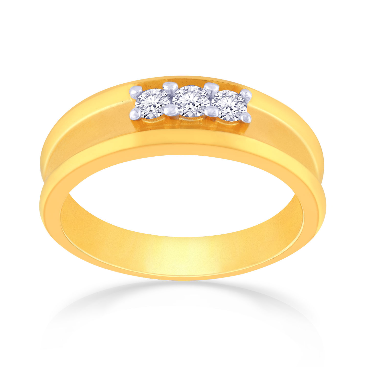 Malabar 22 KT Gold Studded Ring For Men MHAAAAAAGLFY