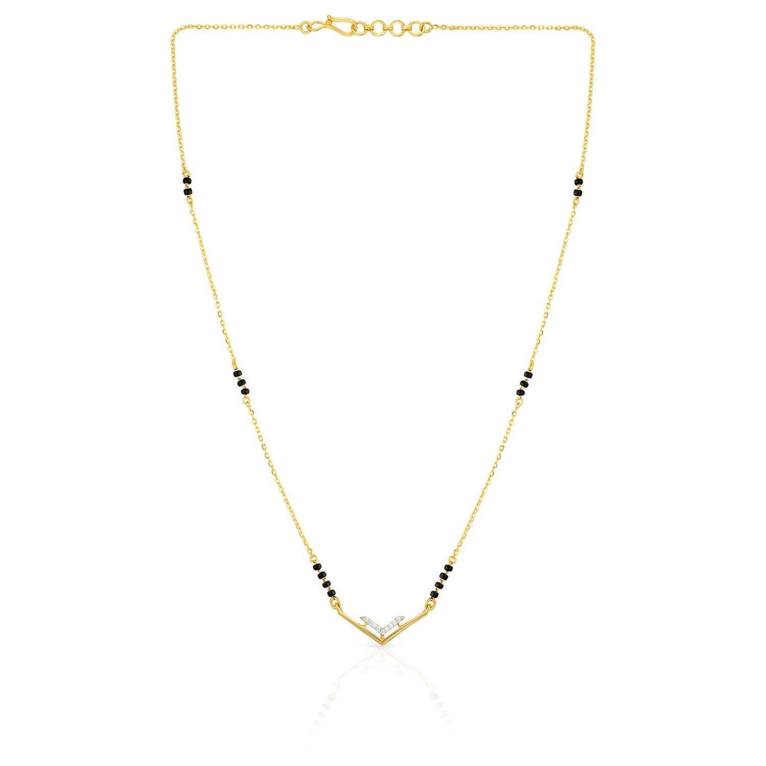 Malabar Gold Semi Long Mangalsutra MSDZL40192
