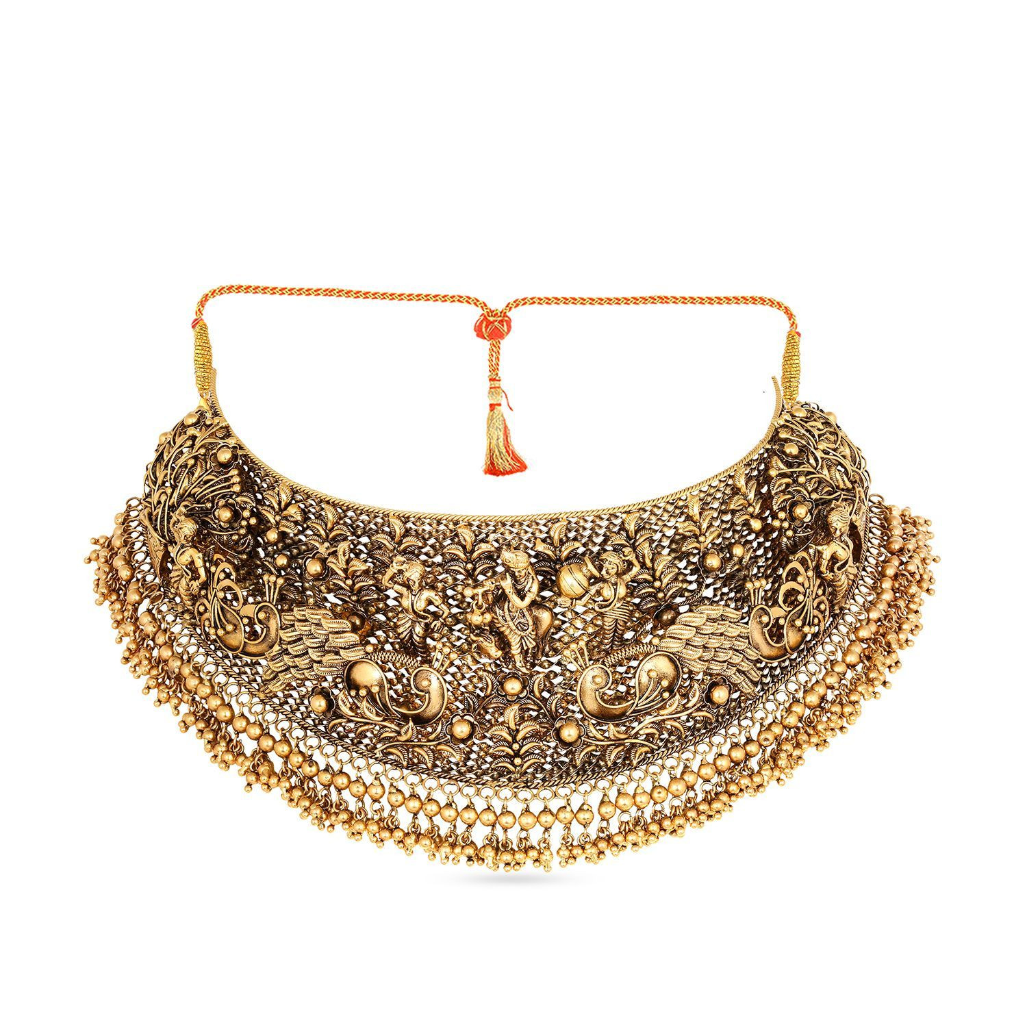 Kannadiga Bride Divine Gold Necklace NEGEANRNCKA208