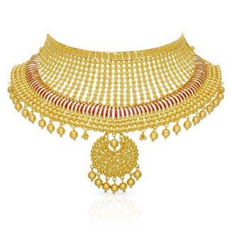 Malabar Gold Choker Necklace NEGECSRUCBY042