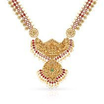 Telugu Bride Precia Gemstone Necklace NEPRHDOSLAA001
