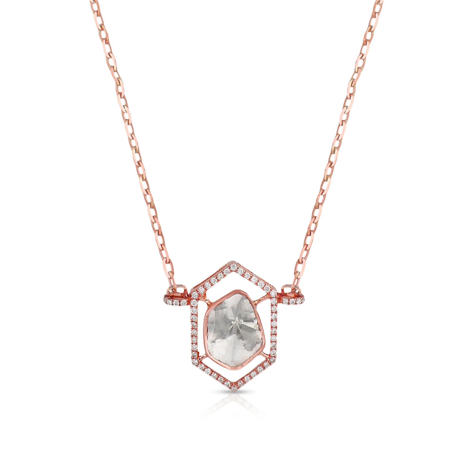 Viraaz Uncut Diamond Necklace NKERFTP11034