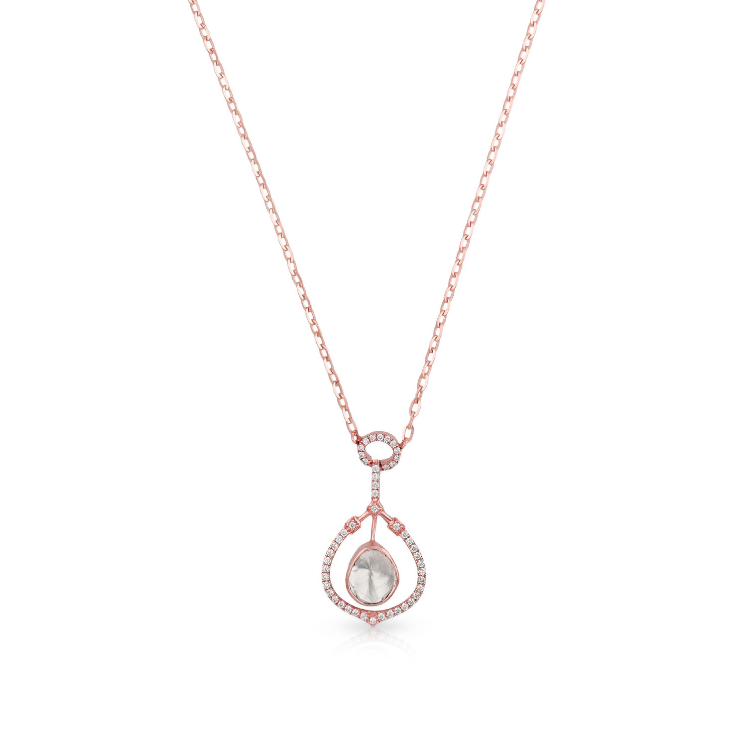 Viraaz Uncut Diamond Necklace NKERFTP11035