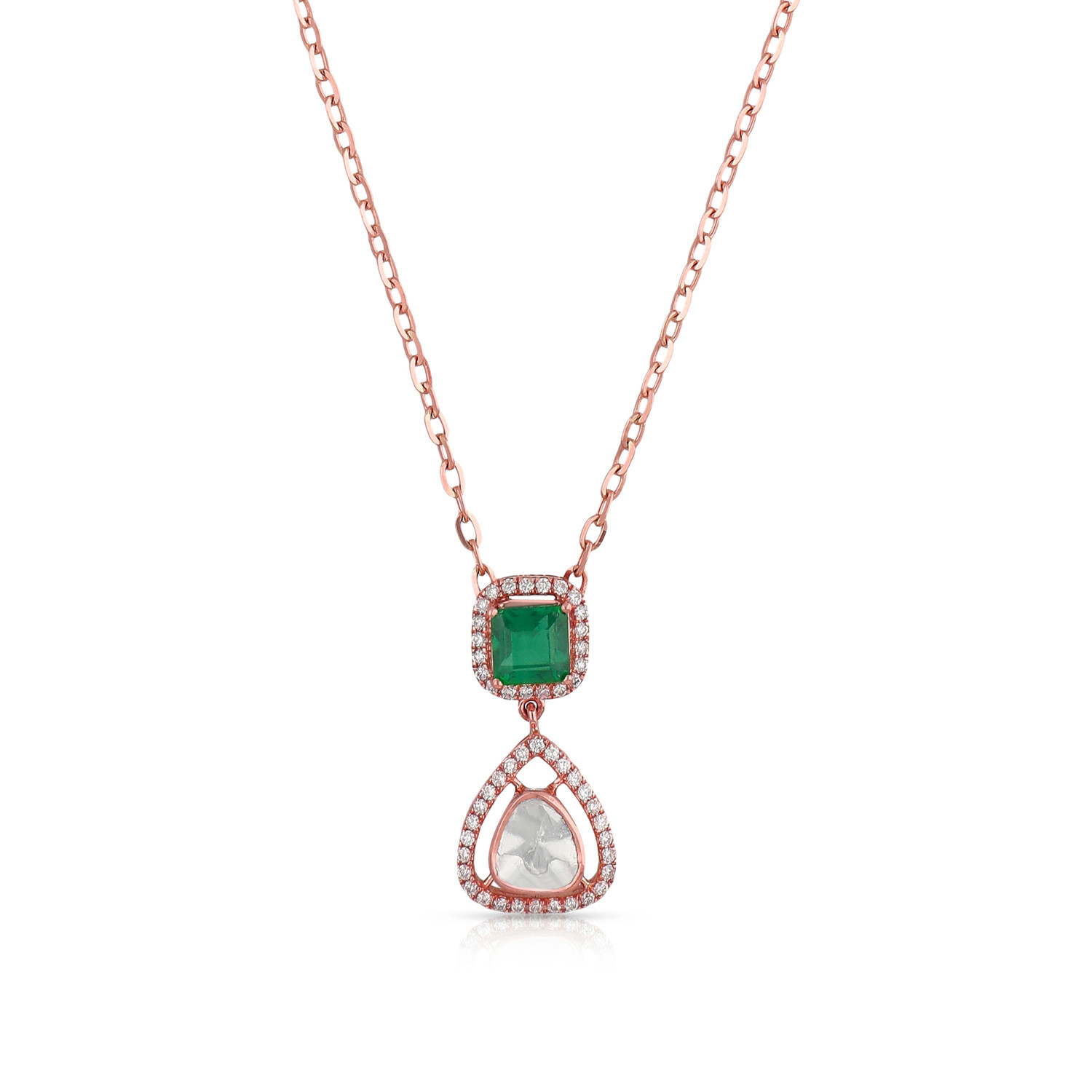 Viraaz Uncut Diamond Necklace NKERFTP11036