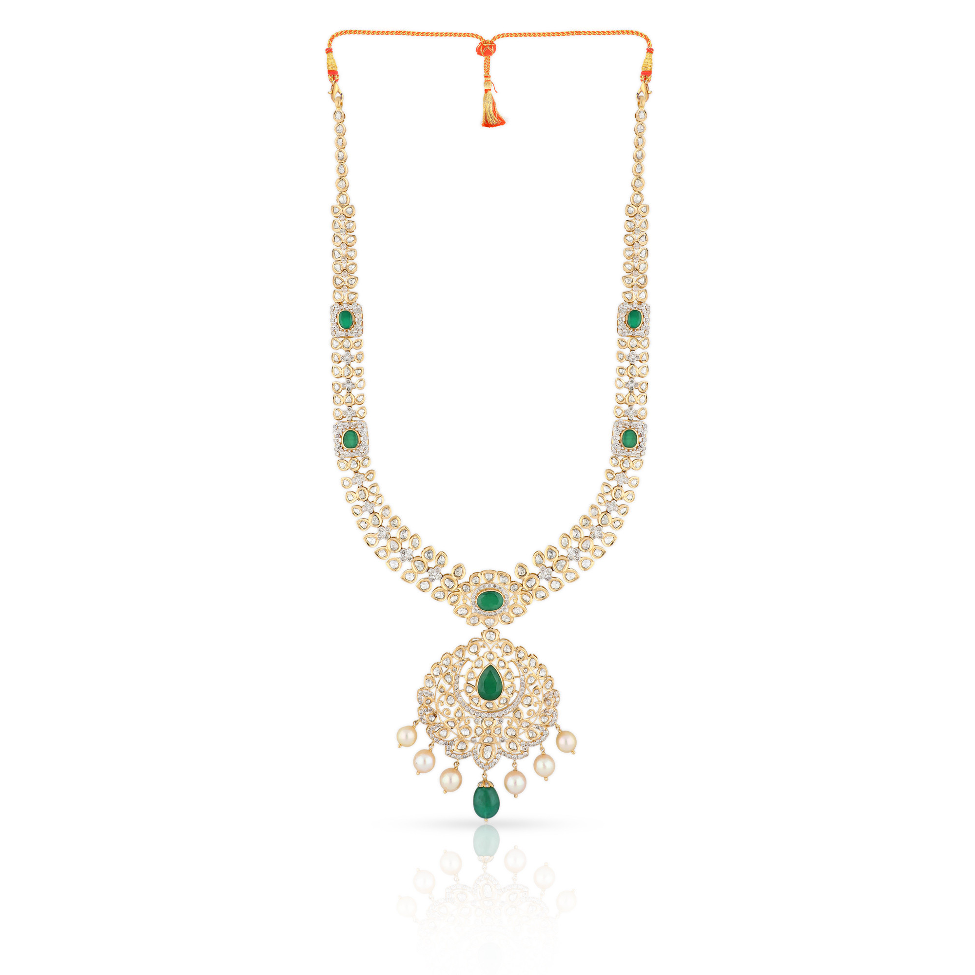 Viraaz Uncut Diamond Necklace NKFTP10077