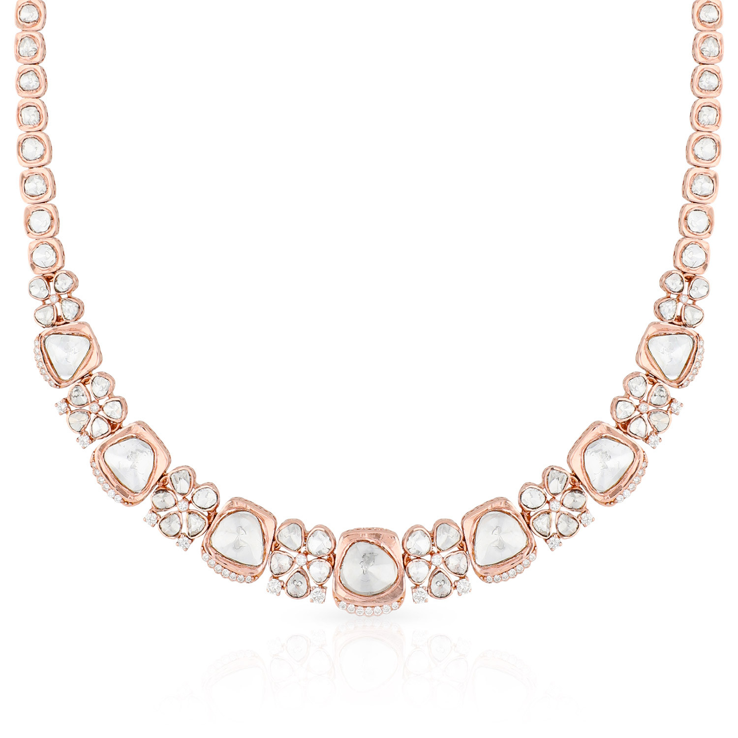 Viraaz Uncut Diamond Necklace NKFTP10124