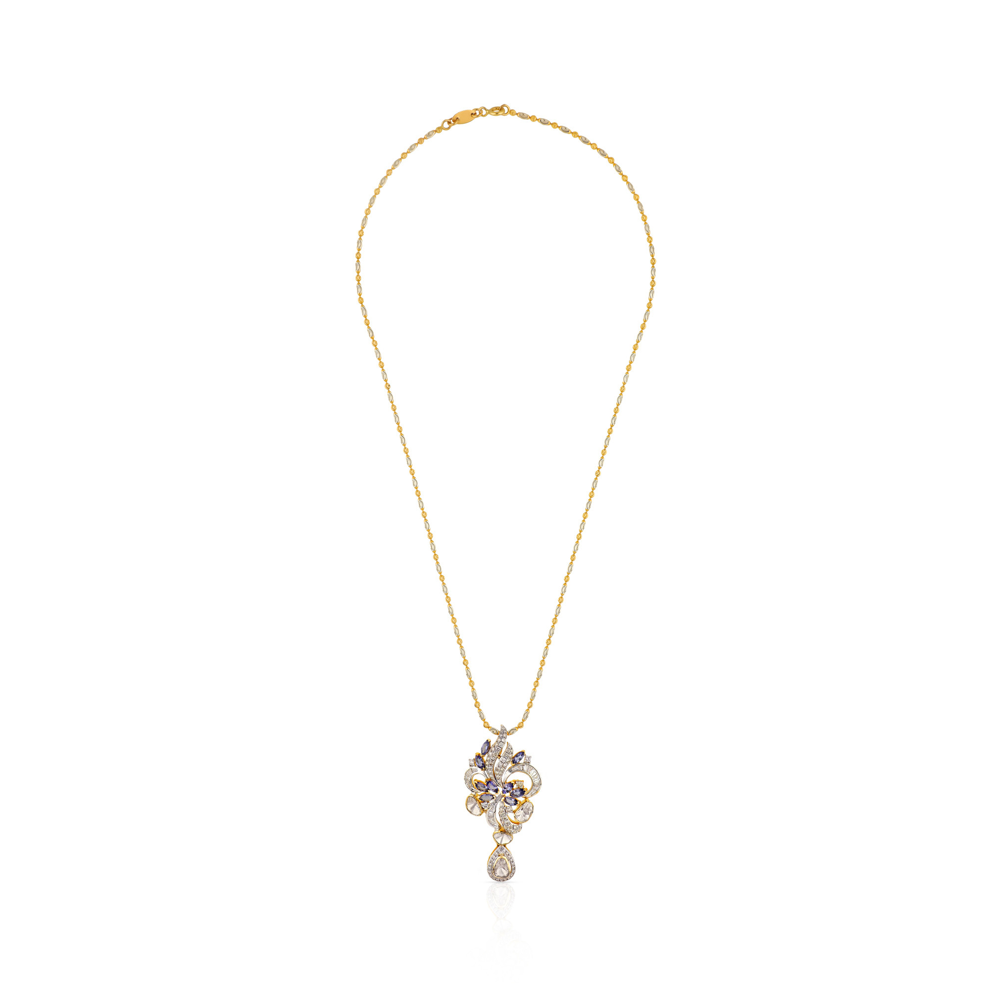 Viraaz Uncut Diamond Necklace NKFTP46780
