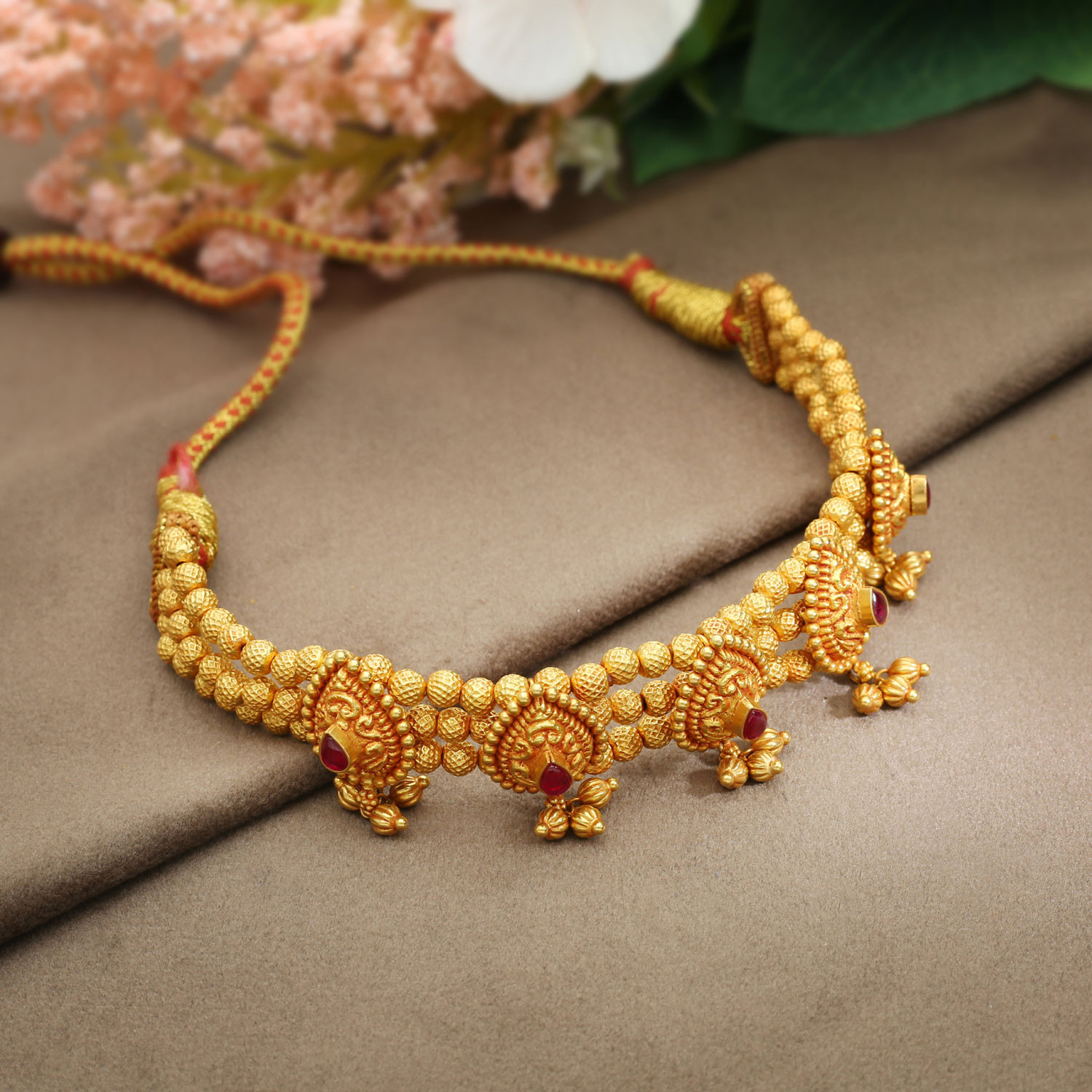 Malabar Gold Choker Necklace NKNG004