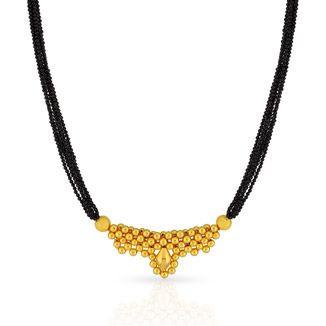 Malabar 22 KT Gold Studded  Necklace NKPJTH034