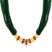 Malabar 22 KT Gold Studded  Necklace NKPJTH038