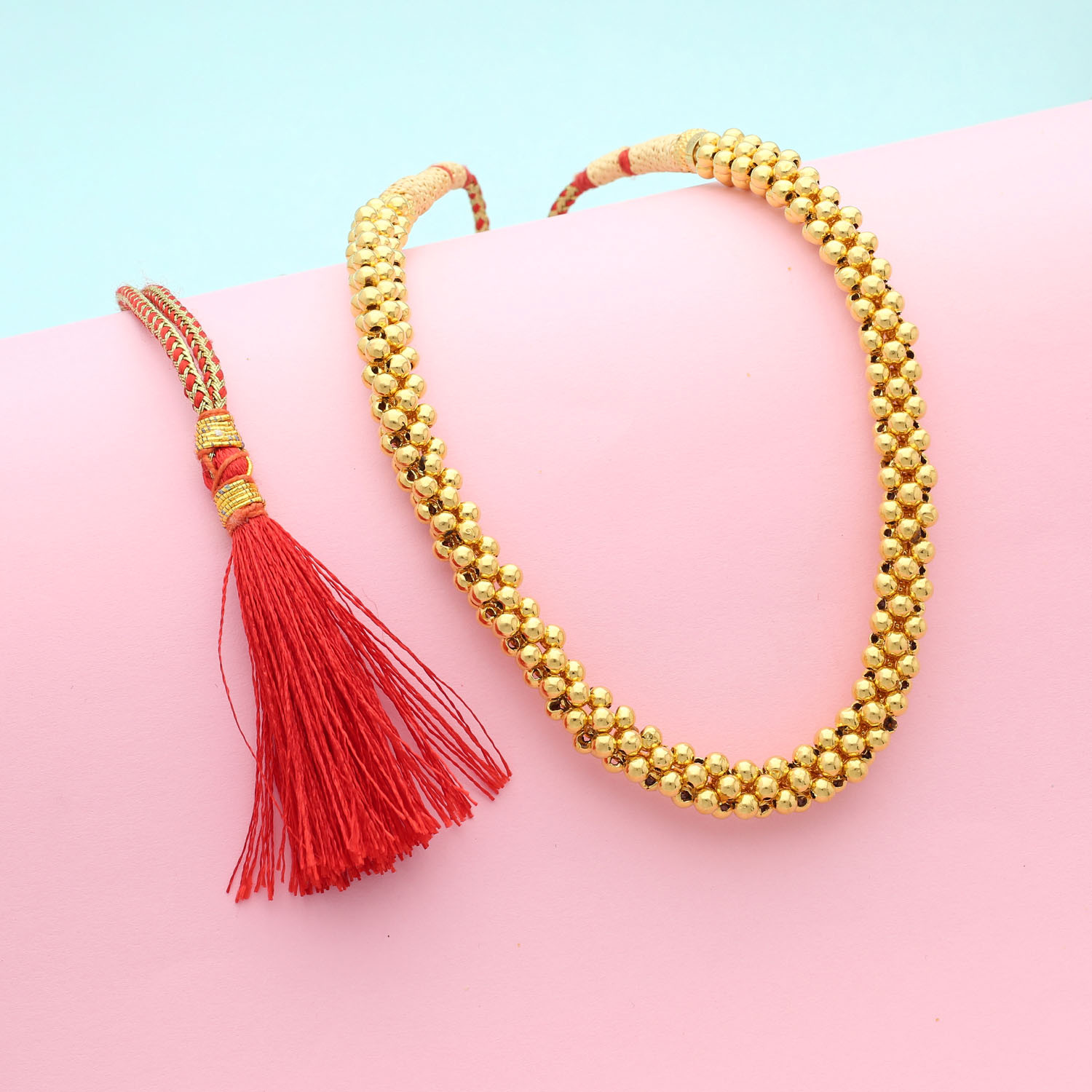 Malabar 22 KT Gold Studded  Necklace NNKTH021