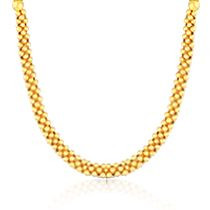 Malabar 22 KT Gold Studded  Necklace NNKTH021