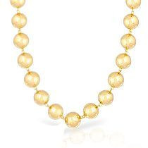 Malabar 22 KT Gold Studded Semi Long Necklace NNKTH056