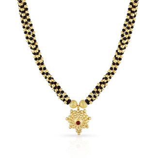 Malabar 22 KT Gold Studded  Necklace NNKTH068