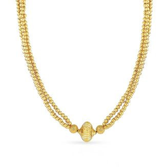 Malabar 22 KT Gold Studded  Necklace NNKTH069