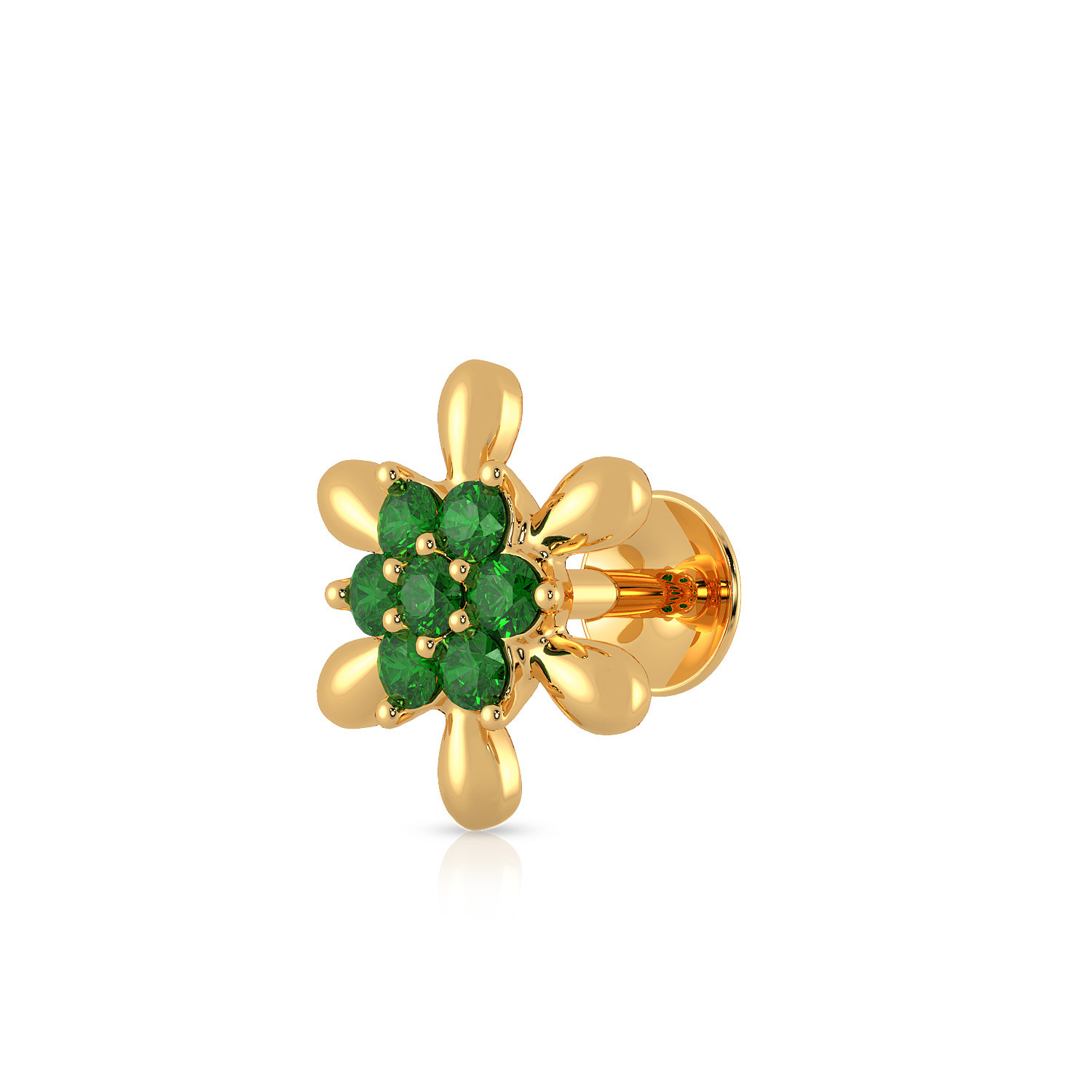Malabar Gold Screw Nosepin NPFJDZ0005