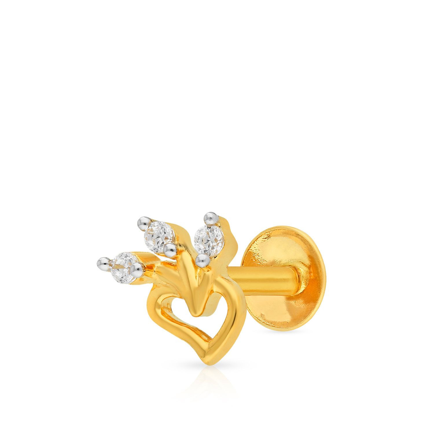 Malabar Gold Screw Nosepin NPFJDZ0021