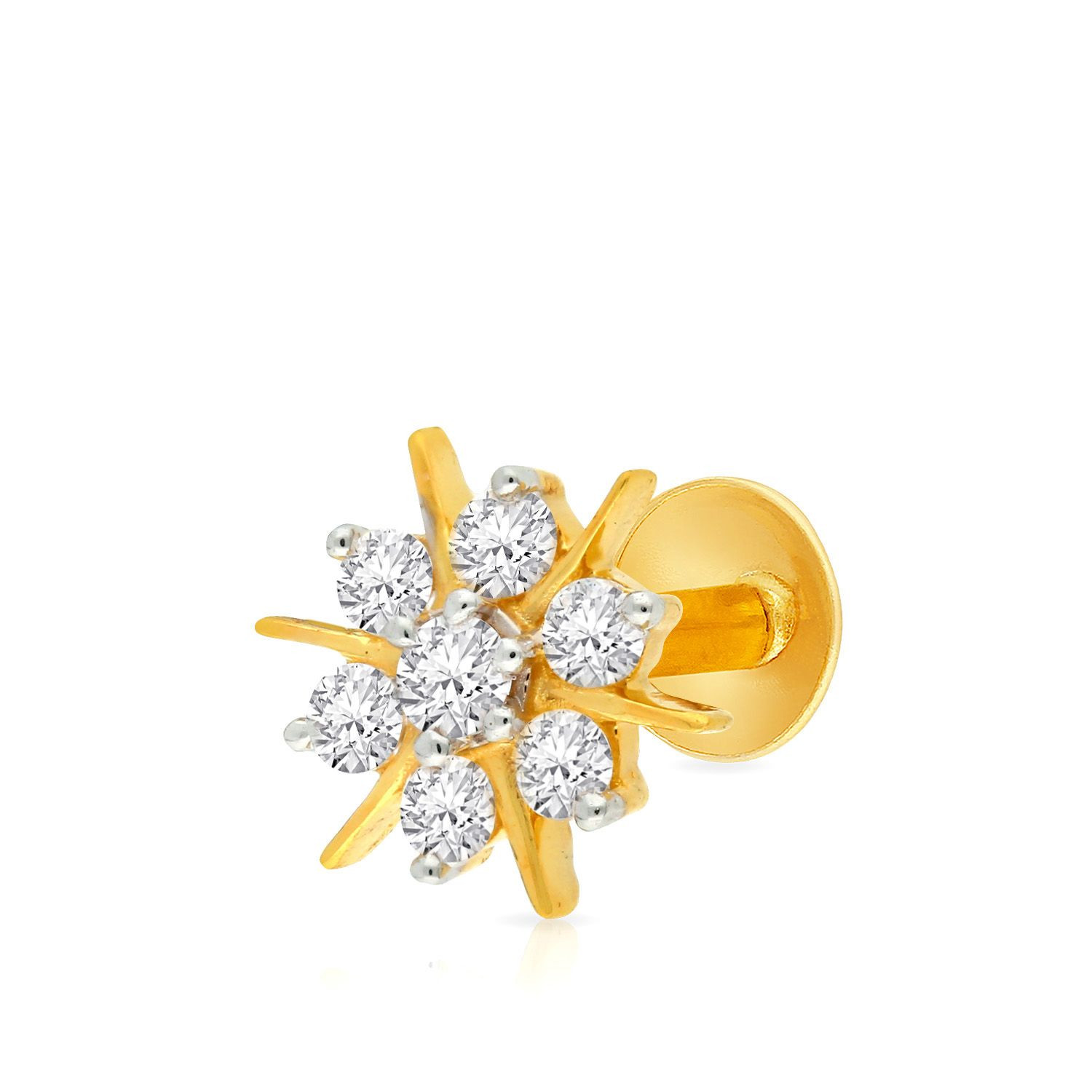 Malabar Gold Screw Nosepin NPFJDZ0023