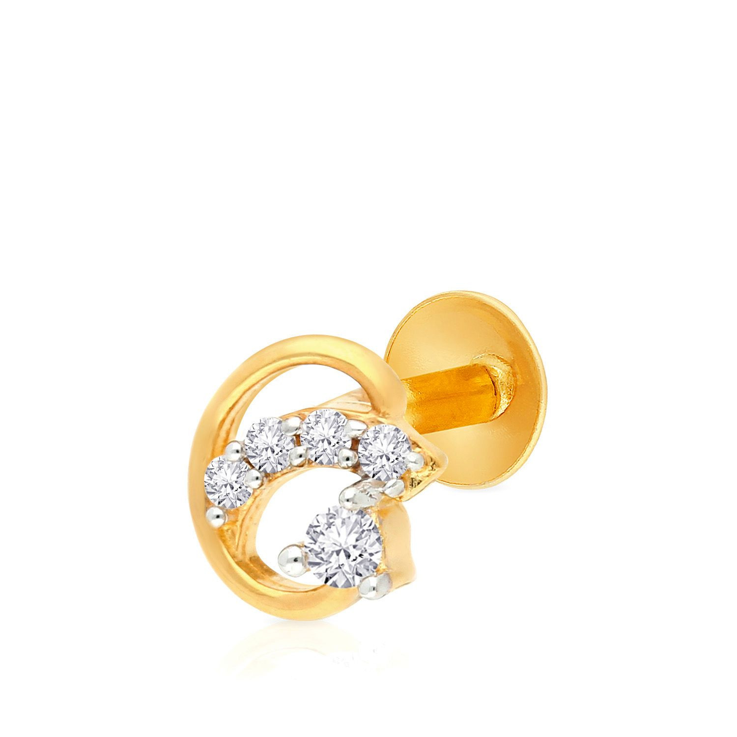Malabar Gold Screw Nosepin NPFJDZ0031