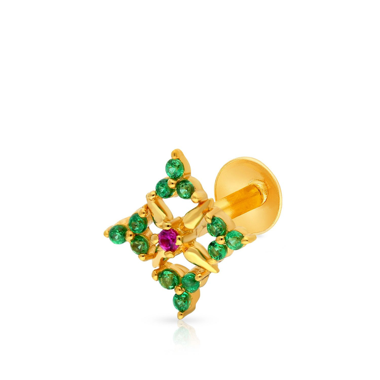 Malabar Gold Screw Nosepin NPFJDZ0063