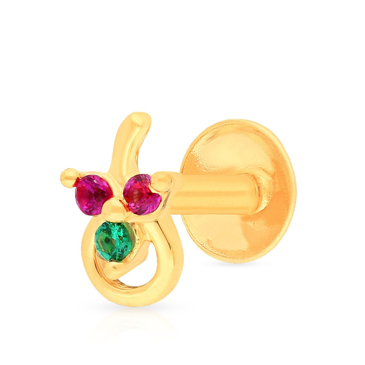 Malabar Gold Screw Nosepin NPFJDZ0079