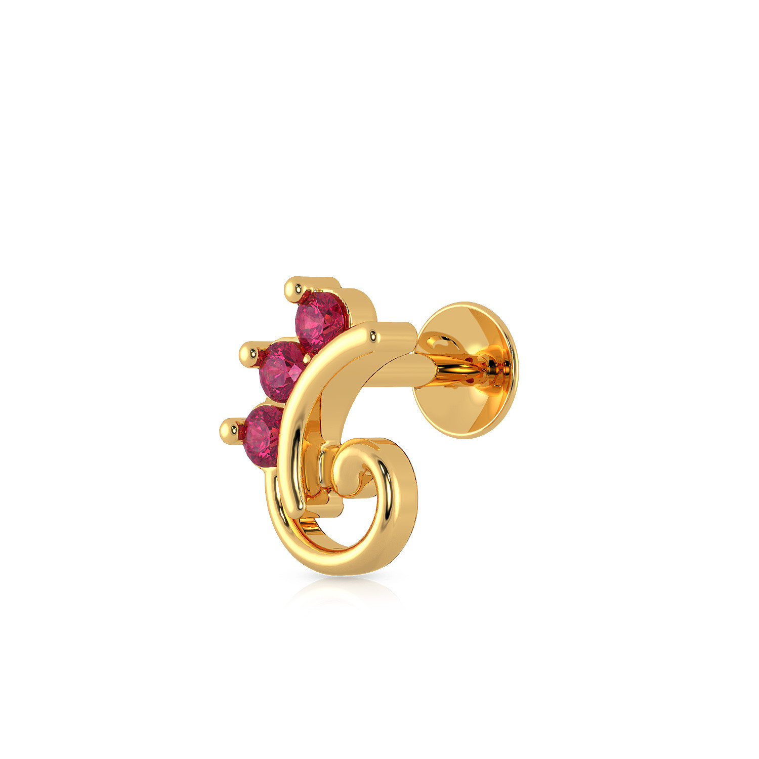 Malabar Gold Screw Nosepin NPFJDZ0098